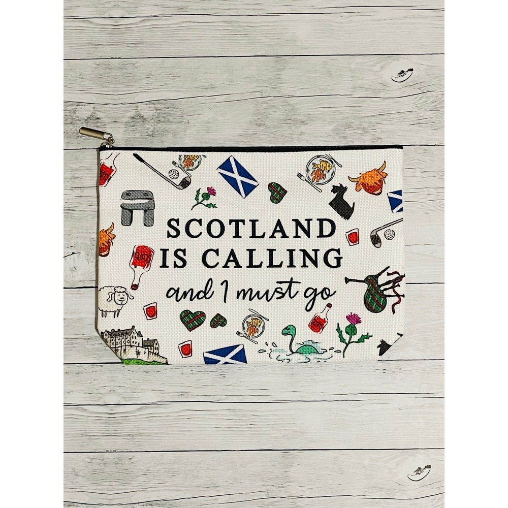 Scotland is Calling Makeup Cosmetics Bag